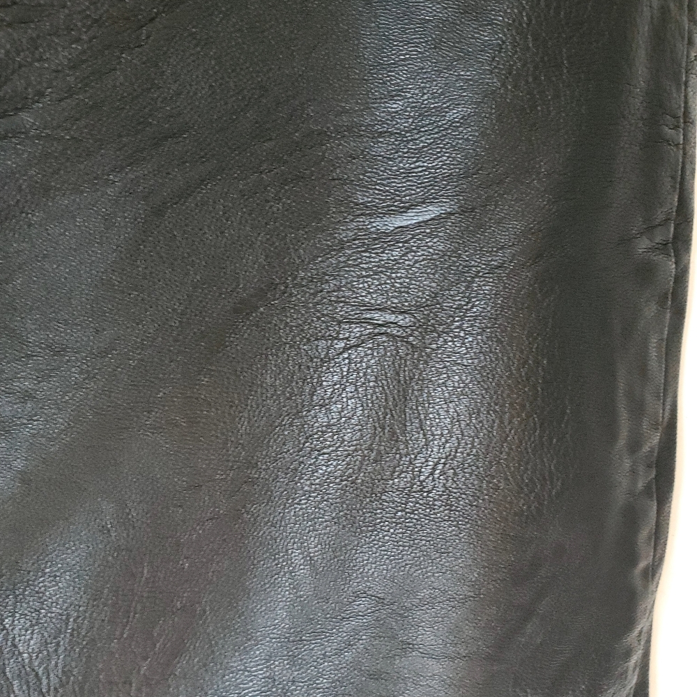Black Faux Leather Missguided Zipper Mini Skirt Size 6 Women - Picture 4 of 7